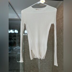 Everlane viscose rib knit top